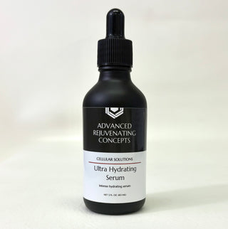 ARC Ultra Hydrating Serum in a black bottle with a dropper for intense hydration.